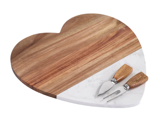 Heart Charcuterie Board Set