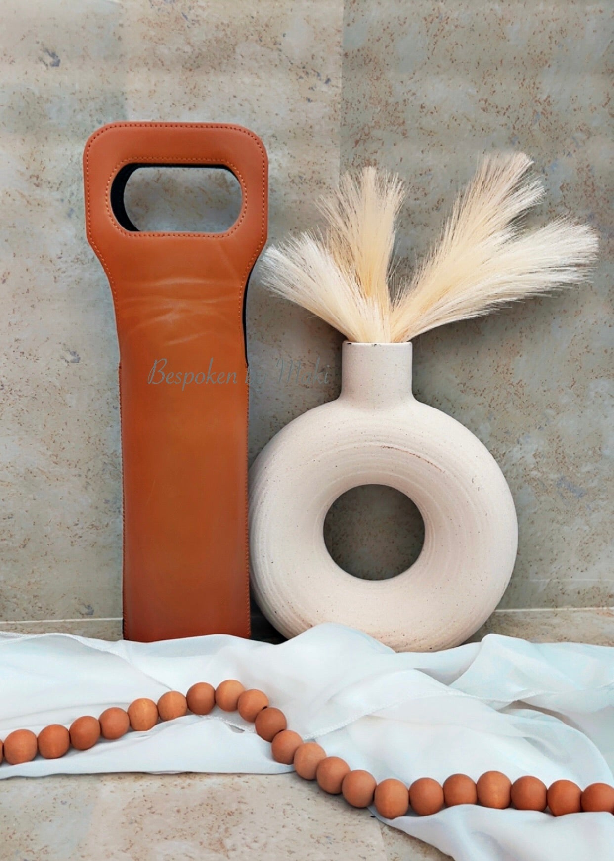 Personalized Leatherette Wine Caddy