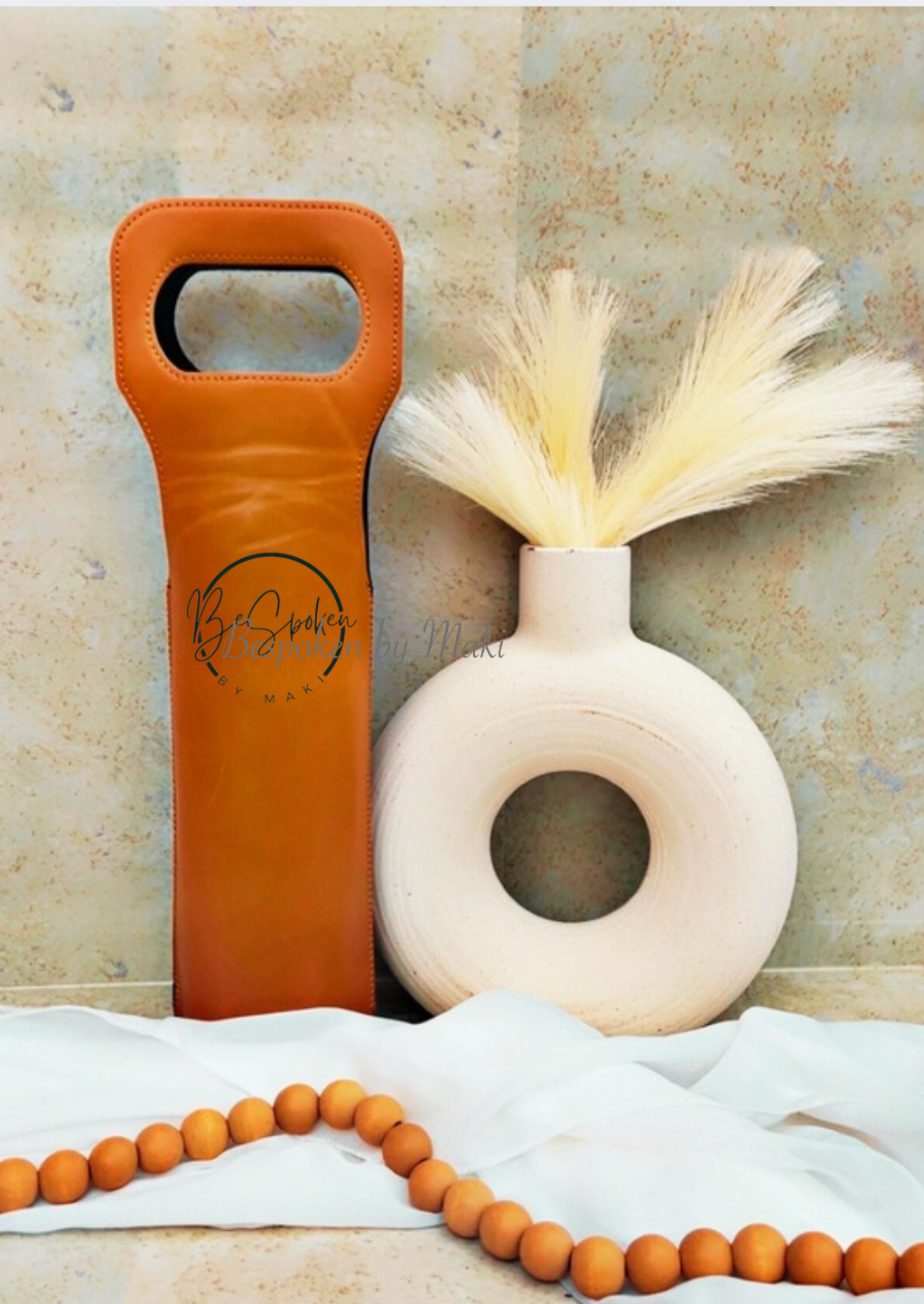 Personalized Leatherette Wine Caddy