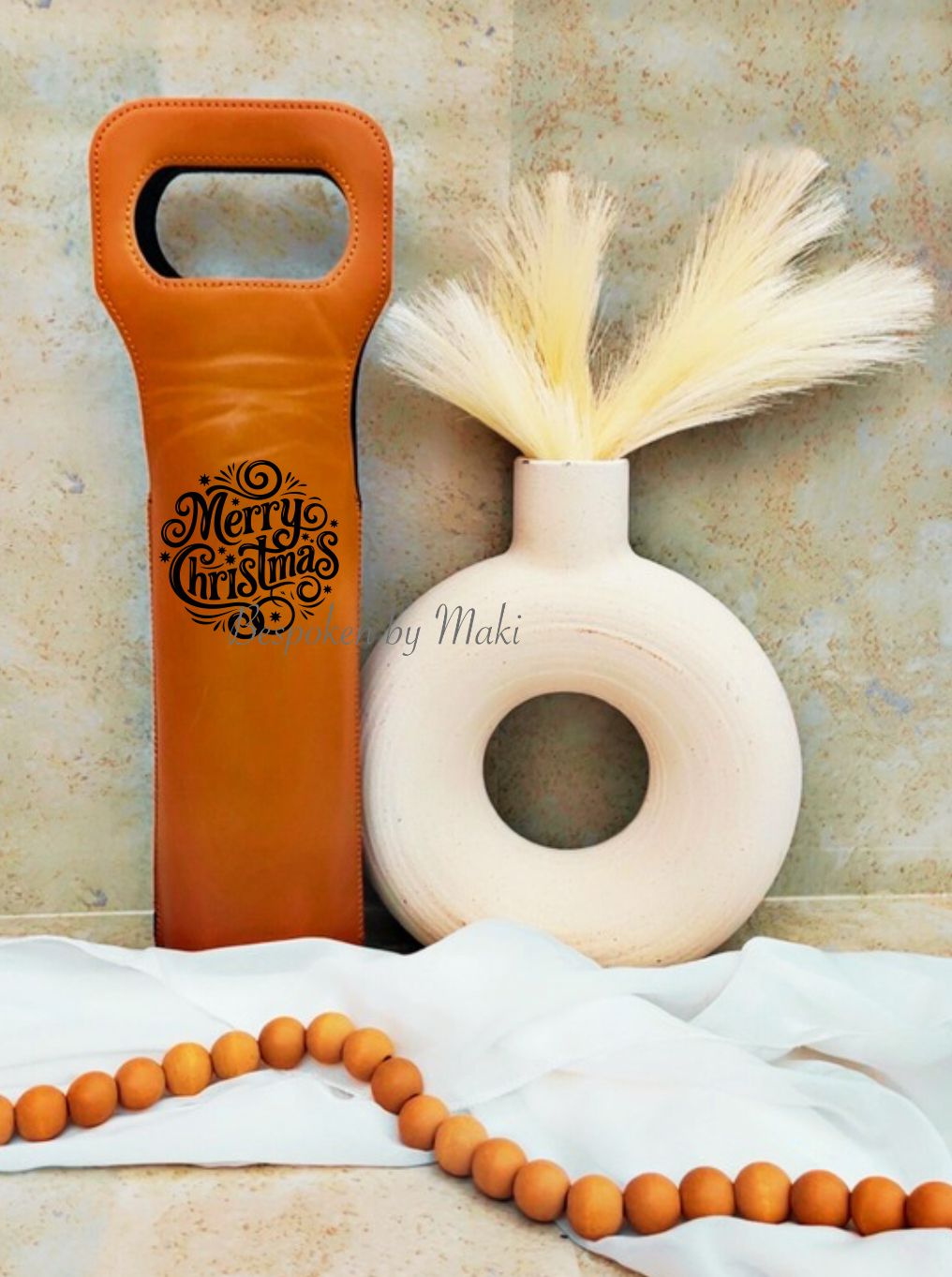 Personalized Leatherette Wine Caddy